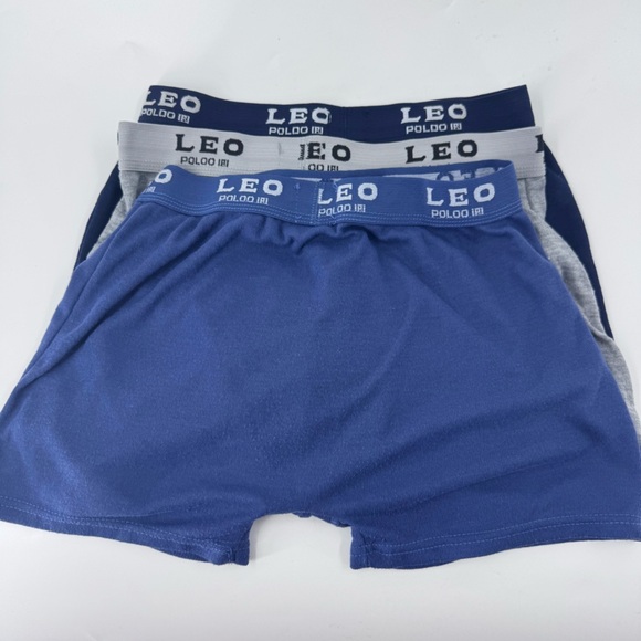 Leo Boxer Briefs - Blue and Gray( 3 pair ) - Picture 9 of 9